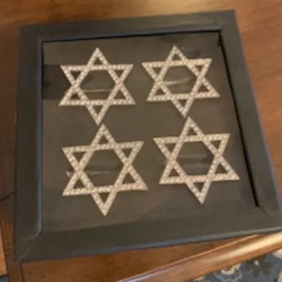Star of David Napkin Rings - Picture 1 of 5